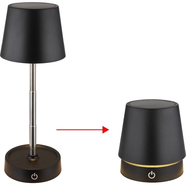 Globo 58446B - LED Stm dot nabíjecí stolní lampa CARLOS 1,2W/5V 1200 mAh