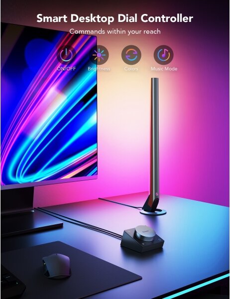 Govee - Smart Gaming WiFi LED Panely + Smart Dual ovladač White Wi-Fi