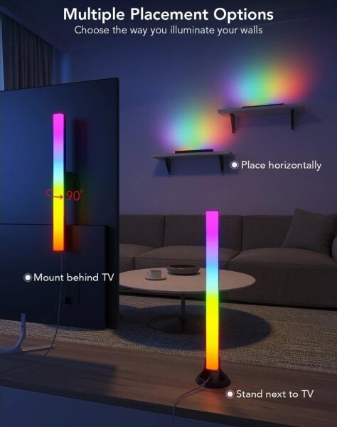 Govee - SMART LED RGBIC Panel 38cm pro TV 43-75" - 2ks Wi-Fi