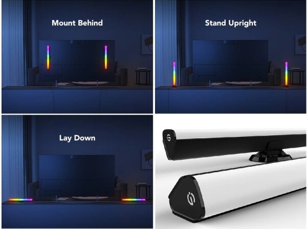 Govee - SMART LED RGBIC Panel 38cm pro TV 43-75" - 2ks Wi-Fi