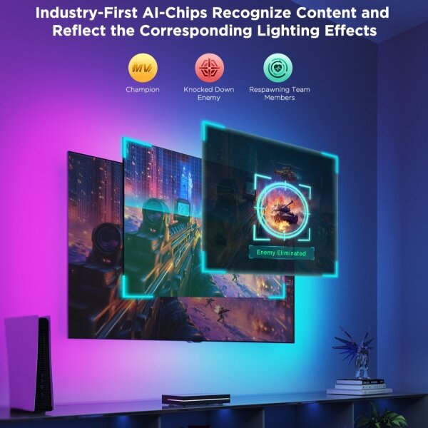 Govee - AI Sync Box 2 Smart TV RGBICW podsvětlení 55-65" Wi-Fi