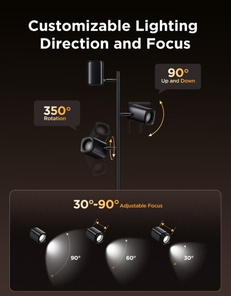 Govee - LED RGBICWW Stmívatelná stojací lampa TREE MATTER LED/48W/230V Wi-Fi