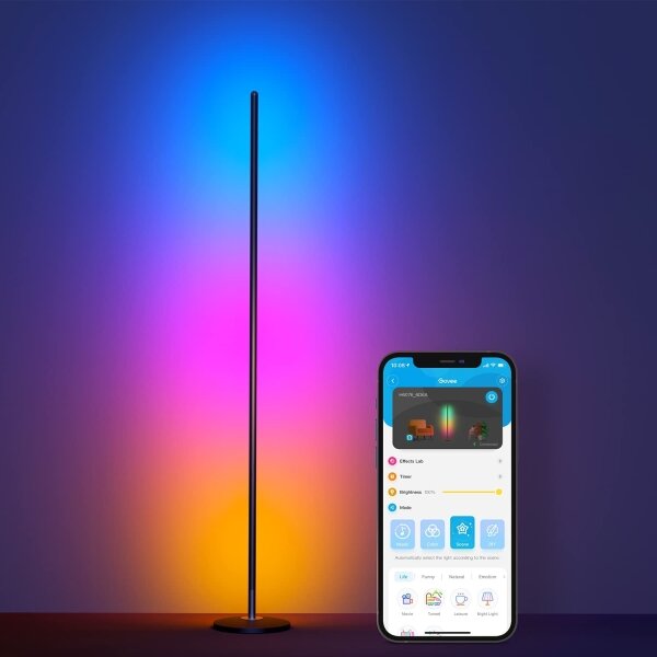 Govee - LED RGBW Stmívatelná stojací lampa LITE MATTER LED/24W/230V Wi-Fi