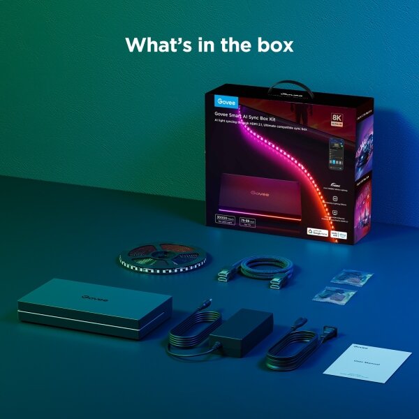 Govee - AI Sync Box 2 Smart TV RGBICW podsvětlení 55-65" Wi-Fi