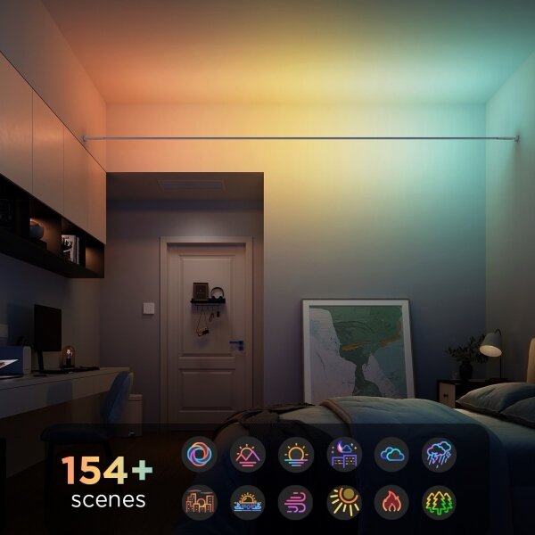 Govee - LED RGBICWW Závěsný pásek LED/36W/24V 4m Skyline Matter Wi-Fi
