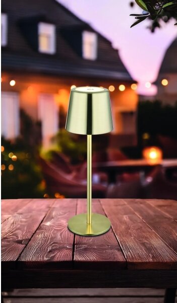Globo 58482M-LED Stm dot nab stolní lampa VANCOUVER 2W/3,7V 2200 mAh zlatá
