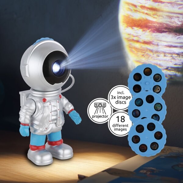 Globo 28087 - LED Stmívatelný projektor COSMO LED/3W/5V astronaut