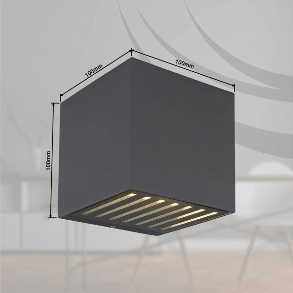 Globo 34156 - LED Venkovní nástěnné svítidlo ILLI LED/6W/230V IP54 antracit