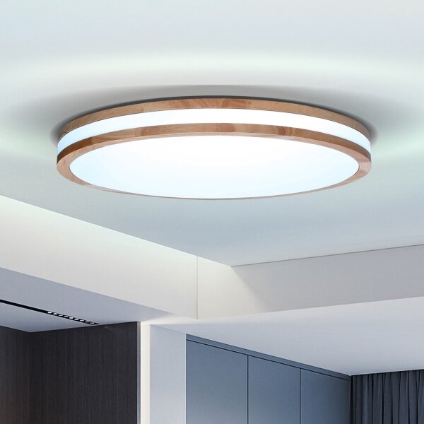 Brilagi - LED Stmívat. svítidlo MOLINA LED/60W/230V 3000-6500K dub pr. 58 cm +DO