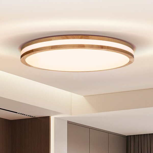 Brilagi - LED Stmívat. svítidlo MOLINA LED/60W/230V 3000-6500K dub pr. 58 cm +DO