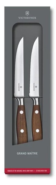 Victorinox - Sada steakových nožů GRAND MAITRE 12 cm 2 ks javor