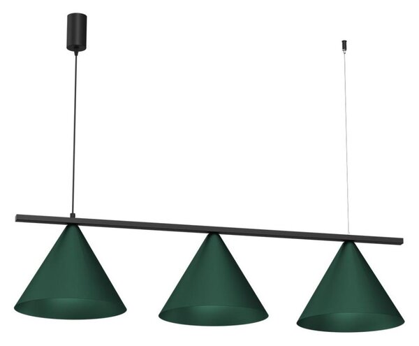 Lustr na lanku CAPITAL 3xGX53/15W/230V zelená