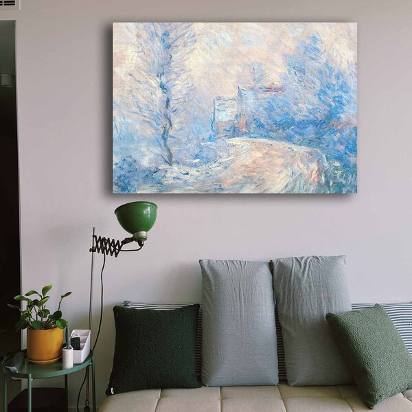 ASIR Obraz na plátně Claude Monet – Cesta do Giverny pod sněhem
