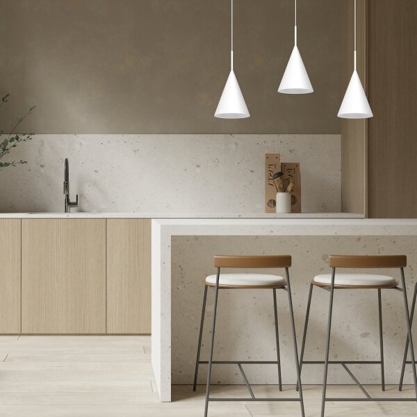 Lustr na lanku CAPITAL 1xGX53/15W/230V pr. 17 cm bílá