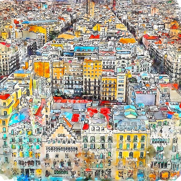 Obraz 50x50 cm Barcelona – Fedkolor