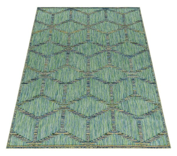 Ayyildiz, Kusový koberec Bahama 5151 Green – na ven i na doma, 80x250, zelená, chodba / předsíň