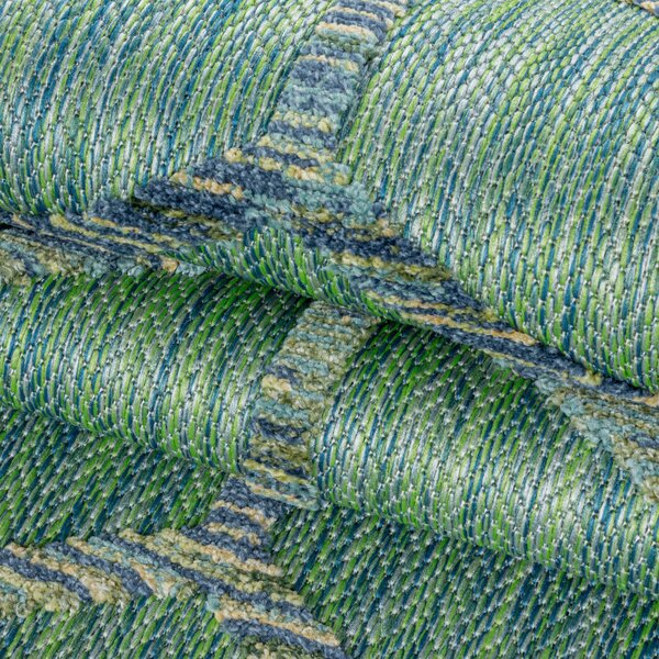 Ayyildiz, Kusový koberec Bahama 5151 Green – na ven i na doma, 80x250, zelená, chodba / předsíň