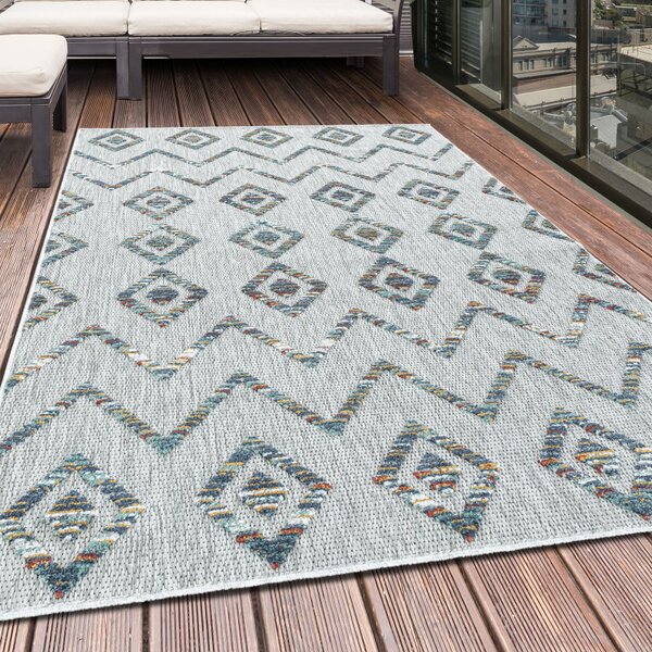 Ayyildiz, Kusový koberec Bahama 5152 Multi – na ven i na doma, 80x250, šedá, chodba / předsíň