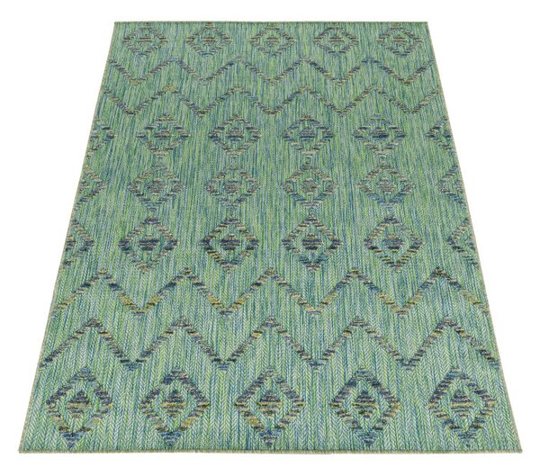 Ayyildiz, Kusový koberec Bahama 5152 Green – na ven i na doma, 80x250, zelená, chodba / předsíň