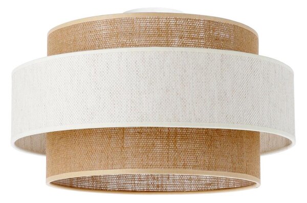 Stropní svítidlo BOHO 1xE27/60W/230V pr. 40 cm krémová/juta