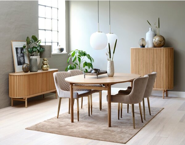 Rozkládací jídelní stůl v dekoru dubu 100x190 cm Carno – Unique Furniture