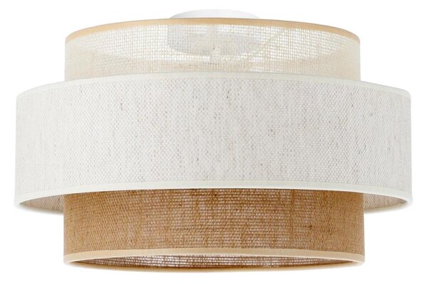 Stropní svítidlo BOHO 1xE27/60W/230V pr. 40 cm bílá/juta