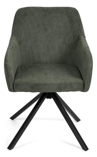 Set - 2 ks Jídelní židle AVENBERG LARO – otočná, zelená