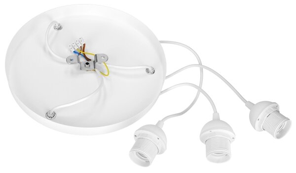 Lustr na lanku BOHO 3xE27/60W/230V bílá
