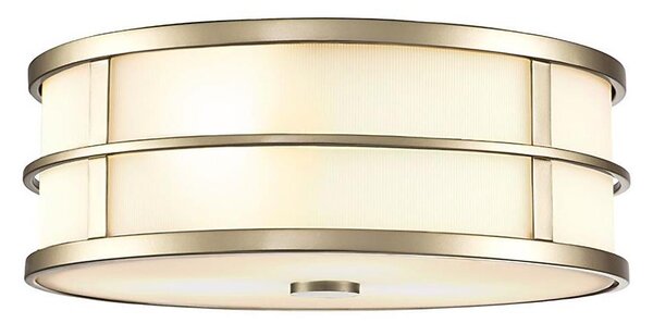 Feiss FE-FUSION-F-PNBR - Stropní svítidlo FUSION 3xE27/40W/230V pr. 34,3cm zlatá
