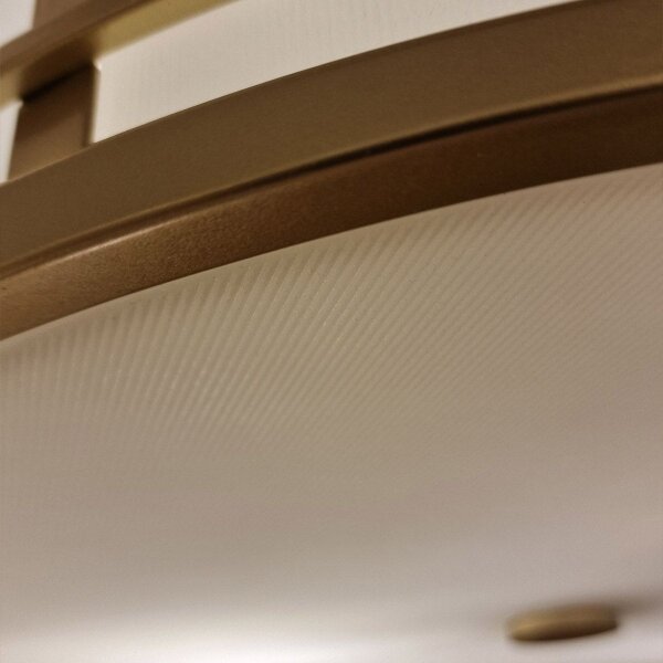 Feiss FE-FUSION-F-PNBR - Stropní svítidlo FUSION 3xE27/40W/230V pr. 34,3cm zlatá