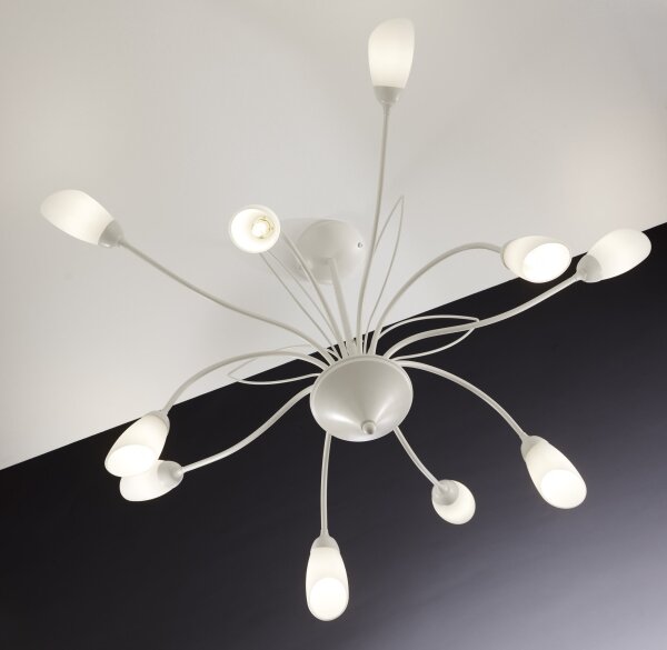 Jupiter 2061 - Lustr na tyči GLORIOSA 10xG9/14W/230V krémová