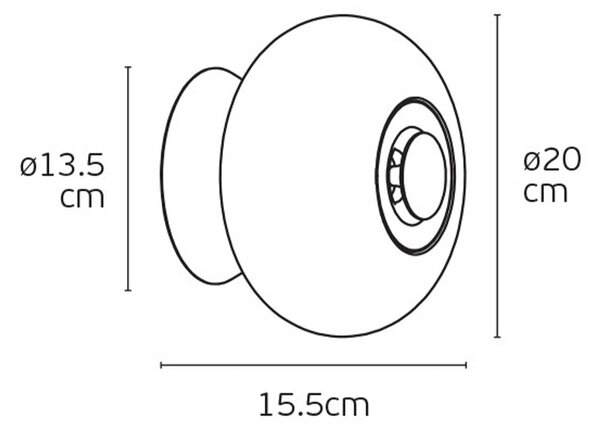 VK Light Arbor LED nástěnné svítidlo Černá