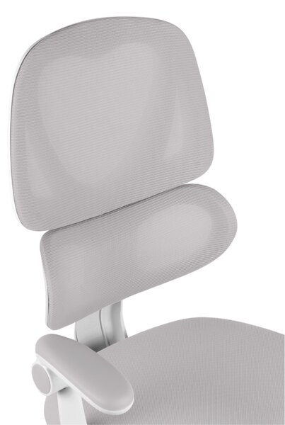 Dětská otočná židle Neoseat JUNI 023 — látka, pratelný potah, šedá
