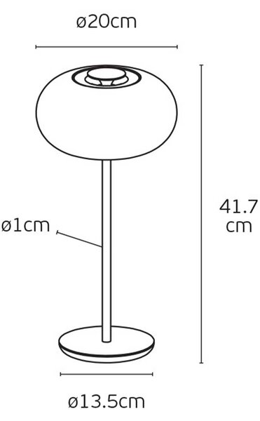VK Light Arbor LED stolní svítidlo Černá