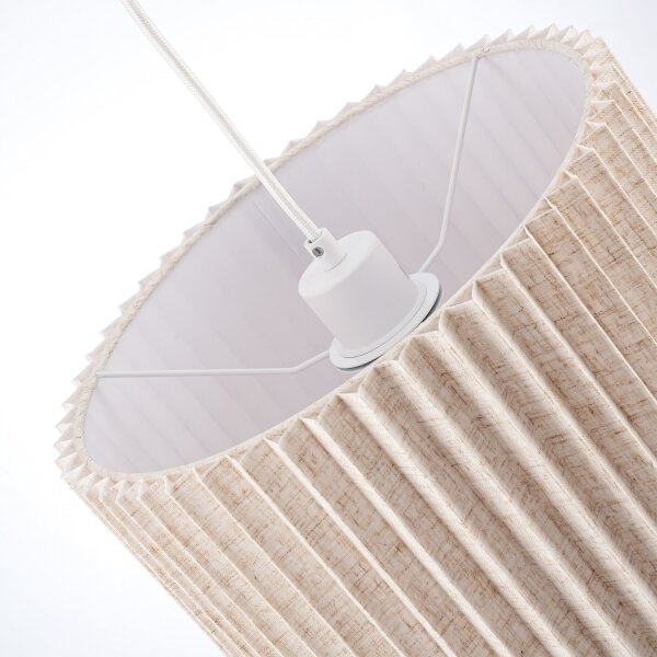 Brilagi - Lustr na lanku NORDIC WAVE 1xE27/15W/230V pr. 32 cm len/bílá