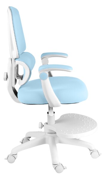 Dětská otočná židle Neoseat JUNI 023 — látka, pratelný potah, modrá