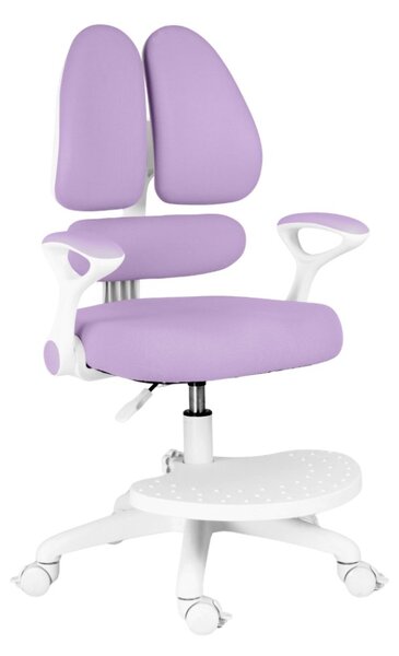 Dětská rostoucí židle Neoseat KIDDY TWO — látka, pratelný potah, fialová