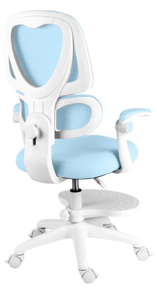 Dětská otočná židle Neoseat JUNI 023 — látka, pratelný potah, modrá
