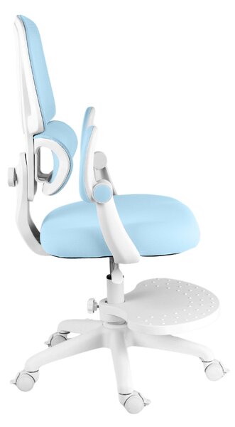 Dětská otočná židle Neoseat JUNI 023 — látka, pratelný potah, modrá