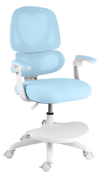Dětská otočná židle Neoseat JUNI 023 — látka, pratelný potah, modrá