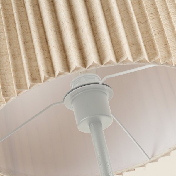 Brilagi - Stojací lampa NORDIC WAVE 1xE27/15W/230V len/bílá