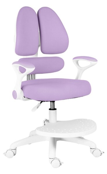 Dětská rostoucí židle Neoseat KIDDY TWO — látka, pratelný potah, fialová