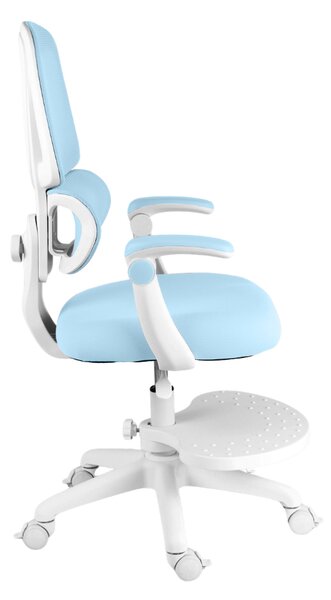 Dětská otočná židle Neoseat JUNI 023 — látka, pratelný potah, modrá
