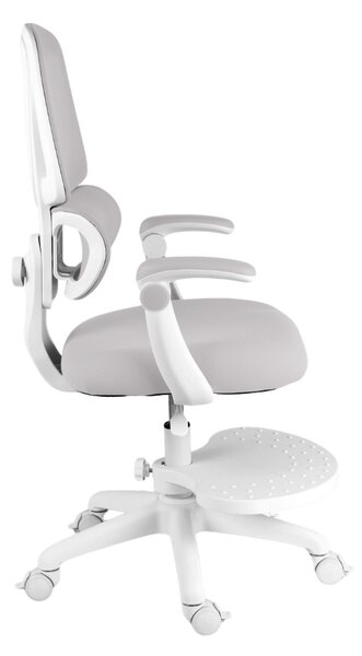 Dětská otočná židle Neoseat JUNI 023 — látka, pratelný potah, šedá