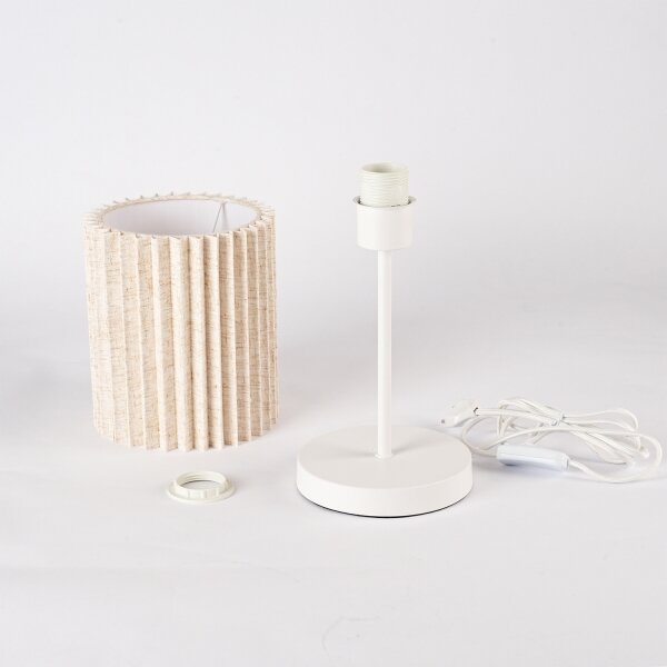 Brilagi - Stolní lampa NORDIC WAVE 1xE27/15W/230V len/bílá