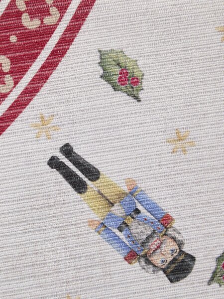Koberec Toy Delight Villeroy & Boch Nutcracker krémový / červený kruh