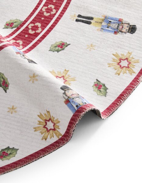 Koberec Toy Delight Villeroy & Boch Nutcracker krémový / červený kruh
