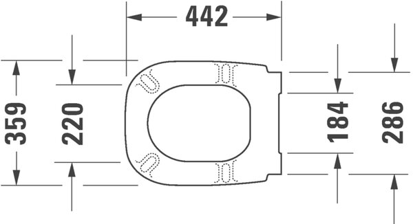 Duravit D-Code - WC sedátko se sklápěcí automatikou, bílá 0067390000