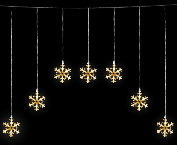 Aigostar - LED Venkovní řetěz 84xLED/230V 1,2x1m IP44 teplá bílá vločky