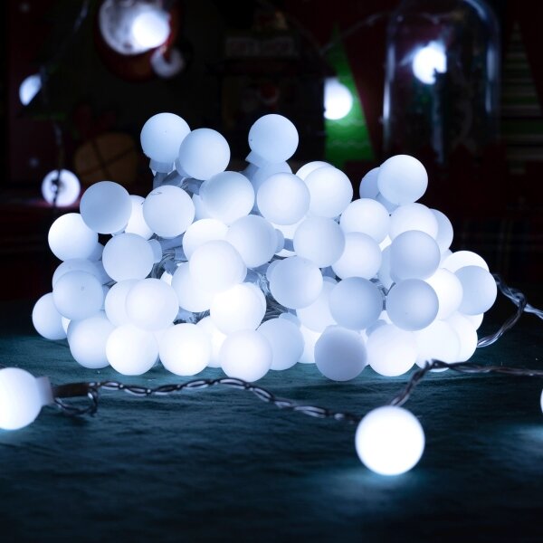 Aigostar - LED Ven. dekorační řetěz 100xLED/3,6W/230V/8 funkcí 10m IP44 stu bílá